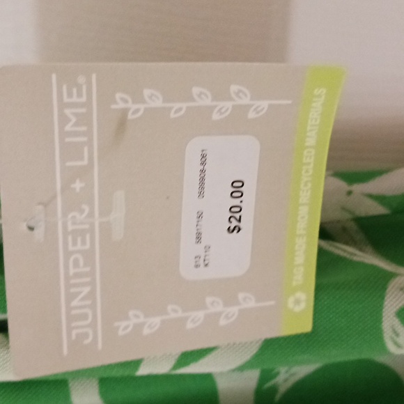 BRIGHT GREEN BLOUSE L NWT JUNIPER & LIME - Picture 6 of 8